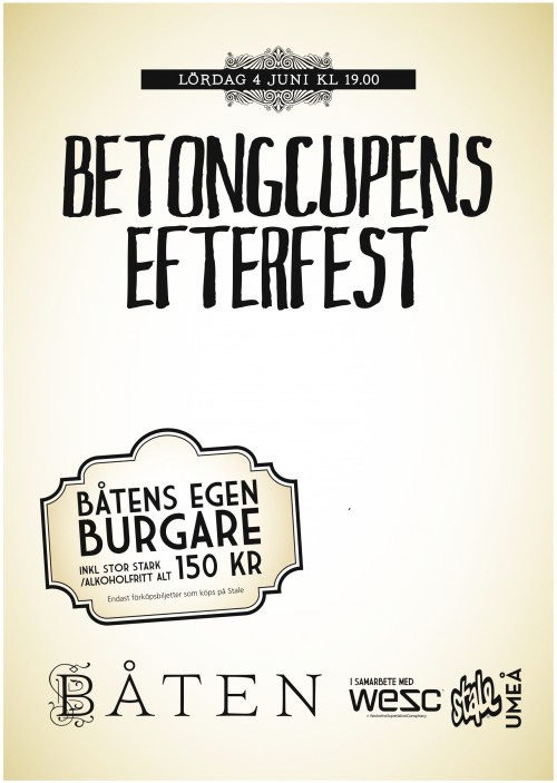 BETONGCUPEN affisch BETONGCUPEN affisch
